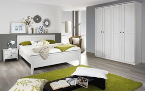 Šatníková skriňa Rosenheim, 181 cm, biela