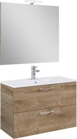 Ceramia Lea kúpeľňová zostava s umývadlom 81,4x55x41,7 cm dub LEASET80D