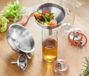 Súprava lievikov z ušľachtilej ocele