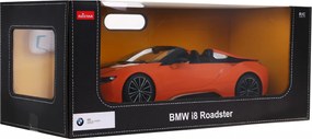 BMW i8 Roadster oranžový RASTAR model 1:12 Auto na diaľkové ovládanie + 2,4 GHz diaľkové ovládanie