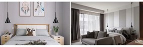 Dekorstudio Stropná lampa Largo sivá