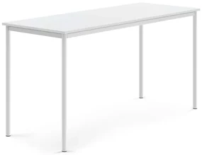 Stôl SONITUS, 1800x700x900 mm, HPL - biela, biela