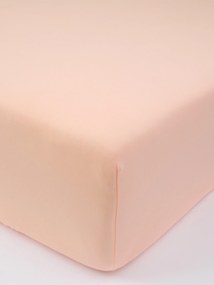Jersey plachta s elastanom Deluxe 200 × 200 cm – lososová
