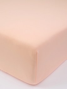 Jersey plachta s elastanom Deluxe 220 × 200 cm – lososová