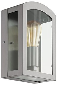 Eglo 97477 - Vonkajšie nástenné svietidlo PARETTA 1xE27/60W/230V matný chróm