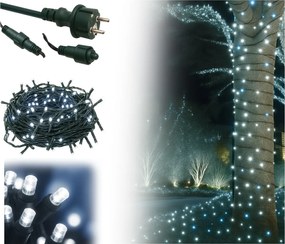 Vianočné svetielka vonkajšie FLASH studená biela 300 LED