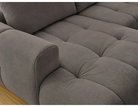 Taupe rozkladacia/s úložným priestorom rohová pohovka (pravý roh/do tvaru "U") Fuji – Bobochic Paris