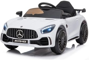 Detské elektrické autíčko na diaľkové ovládanie BestBerg BBCC-50W - Mercedes-Benz AMG GT R / od 3 rokov / nosnosť 25 kg / biela