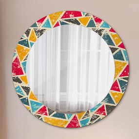 Okrúhle zrkadlo s potlačou Retro zloženie fi 60 cm