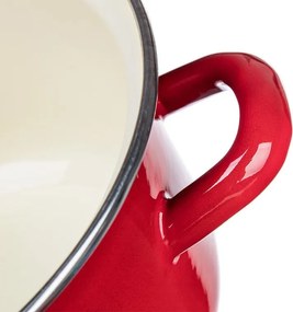 Smaltovaný hrniec s pokrievkou Red MILTON 2 l
