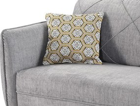 Lenoška-pohovka Novara, šedá látka