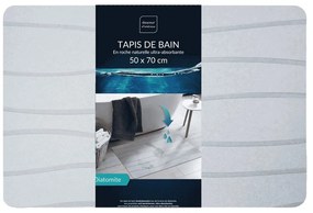 Sivá kúpeľňová predložka 50x70 cm Ondelina – douceur d'intérieur