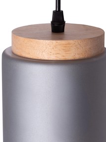 Toolight Toolight, závesné svietidlo 6xE27, APP1813-6CP, šedá-čierna, OSW-00663