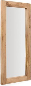 Nástenné zrkadlo s dreveným rámom 80x180 cm Maden – Kave Home