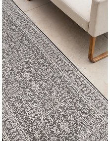 Čierno-biely vnútorný a vonkajší behúň 80x250 cm Duet Kona – NORTHRUGS
