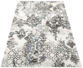 Koberec Argent 14721 U11 ornament modrý / krémový / sivý