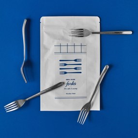 Nicolas Vahé Dezertná vidlička Antique Silver – set 4 ks