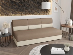 Pohovka dvojsedačka Radiant (hnedá + krémová). Akcia -19%. Vlastná spoľahlivá doprava až k Vám domov. 1056825