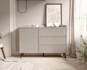 Moderná komoda CONNER kašmír 126 cm
