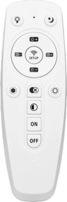 Toolight Toolight, LED závesné svietidlo s krištáľmi APP1041-CP + diaľkové ovládanie, chrómová, OSW-09472