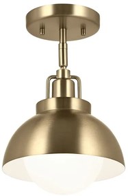 Kichler KL-NIVA-1W-1P-CPZ - Nástenná lampa NIVA 1xE27/40W/230V mosadz