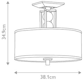 Elstead KL-CELESTIAL-SF - Prisadený luster CELESTIAL 3xE27/100W/230V