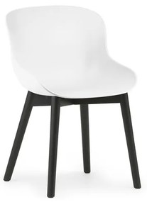 Stolička Hyg Chair – biela/čierny dub