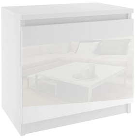Nočný stolík Belini biely  BM SN1/0/W/W/W/0