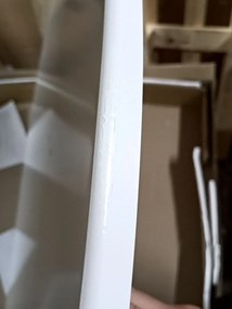 AKCIA Biely jedálenský stôl LARSON 90X90 II. akosť