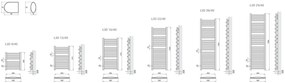 Regnis 3D Slza, Vykurovacie teleso 440x1205mm, 521W, biela, L3D120/40/WHITE