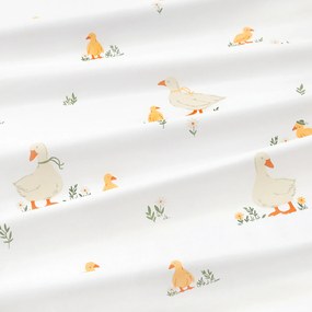 Goldea okrúhly obrus 100% bavlnené plátno - kačice Ø 100 cm