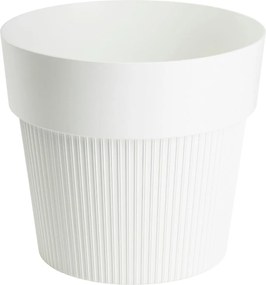 PLASTOVÝ KVETINÁČ SILVA LINE 14,5X13 CM KRÉMOVÁ