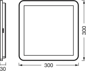 Osram - LED kúpeľňové stropné svietidlo ORBIS DISC LED/22W/230V 30x30 cm IP44 hnedé