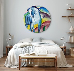 Artgeist Okrúhlý obraz - Blue Horse (Franz Marc) Veľkosť: 80x80