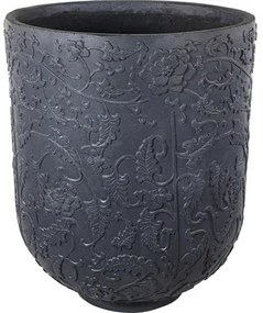 Kvetináč Lafiora Oriental Clayfiber Ø55x65 cm sivý
