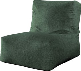 Sedací vak v tvare kresla - jednofarebný farba produktu zelená látka zapletaná