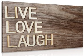 Obraz so slovami - Live Love Laugh