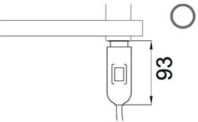 Cordivari Alessandra Electric - Radiátor 1020x530 mm s ručným zapnutím/vypnutím, leštená nerez 3581680400004