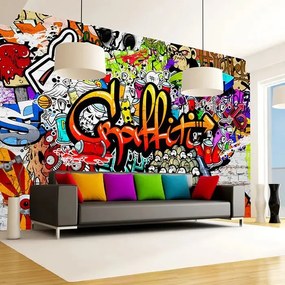 Fototapeta - Colorful Graffiti Veľkosť: 245x175, Verzia: Samolepiaca