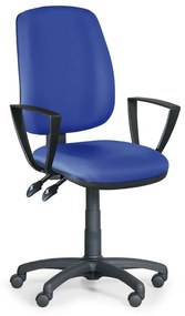Antares Kancelárska stolička ATHEUS s podpierkami rúk, modrá