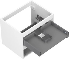 Mexen Box-A, závesná skrinka 60 cm, 2 zásuvky, biela matná, 91AX0-0600-470-2-01