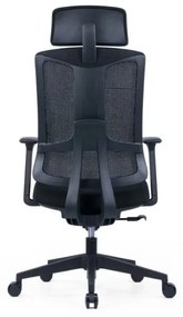 Kancelárska ergonomická stolička SLIDE — látka, sieť, viac farieb Červená