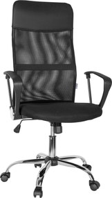 XXXLutz OTOČNÁ STOLIČKA, vzhľad kože, sieťovina, čierna MID.YOU - Online Only kancelárie - 001918030101