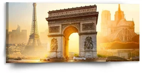 Sablio Obraz Paríž Víťazný oblúk - 110x50 cm