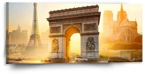 Sablio Obraz Paríž Víťazný oblúk - 110x50 cm