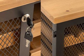 Dizajnová vitrína na víno Winebar 127 cm jedľa