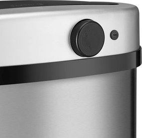 Automatický bezdotykový odpadkový kôš 50 l – strieborný
