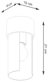 Sollux SL.1673 - Stropné svietidlo FLASH 1xE27/15W/230V biela