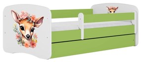 Detská postieľka Babydreams Kolúšok zelená