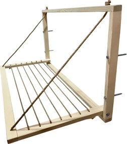 Široký svetlý sušiak na stenu - drevený vintage nástenný sušiak oblečenia - trendy sušiak na bielizeň pre domácnosť - sušiak na prádlo